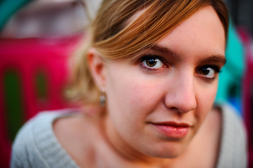 Colleen Photographed in Backyard